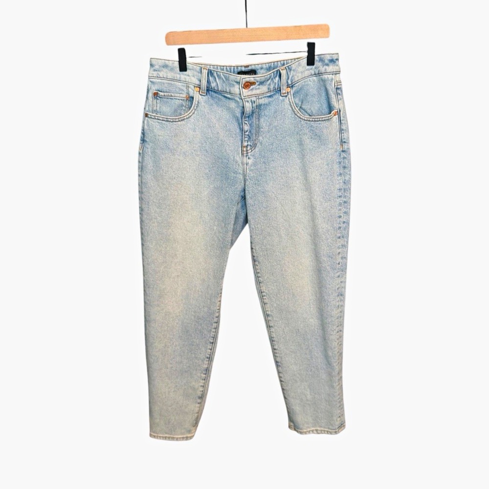 Talbots Everyday Relaxed Jeans Size 10 Light Wash Cropped Classic Minimalist